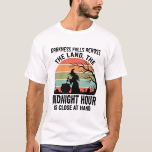 Camiseta Bruxa Vintage Hora do Meio-dia Design de Halloween