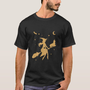 Camiseta Bruxa Voa Com Halloween Corgi