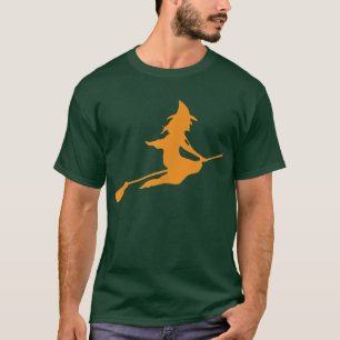 Camiseta Bruxa Voadora da Broom Halloween 907