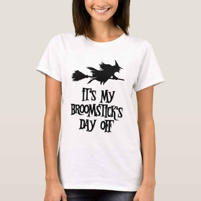Camiseta Bruxa Voadora de Halloween (Frente)