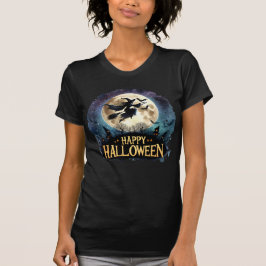 Camiseta Bruxa voadora Spooky