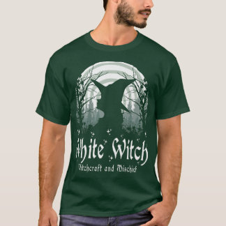 Camiseta Bruxaria Branca de Wiccan