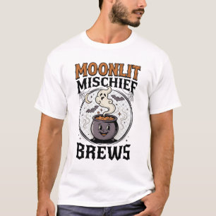 Camiseta Bruxaria da Lua de Halloween