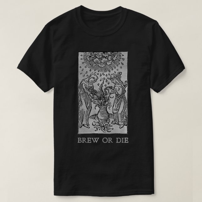 Camiseta Bruxas Criam Ou Morrem Engraçadas Pagan Occult (Frente do Design)