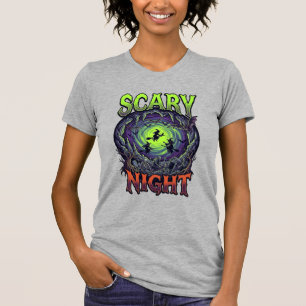 Camiseta Bruxas da Noite Assustadora Caverna de Morcego Neo