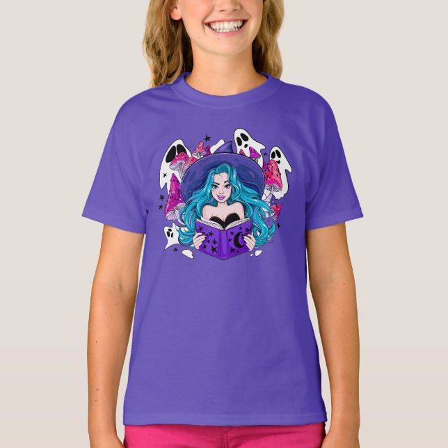 Camiseta Bruxas de Halloween e Fantasmas (Frente)