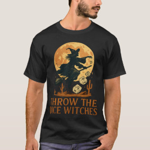 Camiseta Bruxas de Lançar os Dados Halloween Assustador Gam