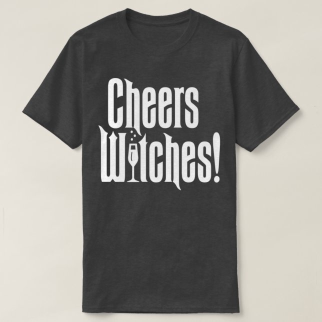 Camiseta Bruxas do Halloween Cheers (Frente do Design)