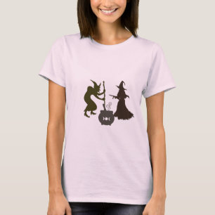 Camiseta "Bruxas do Halloween Preparando Poção