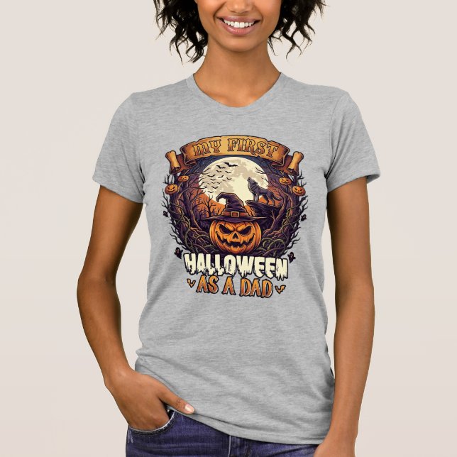 Camiseta Bruxas Penduradas Halloween Bruxa Voadora Casa Ass (Frente)