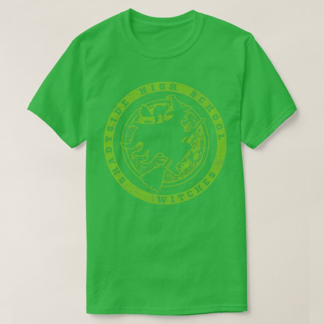 Camiseta Bruxas Shadyside V2 verdes vestidas Rxtp (Frente do Design)