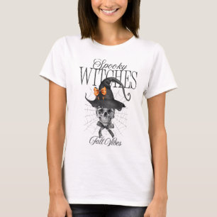 Camiseta Bruxas Spooky de Halloween, Dia de as Bruxas engra