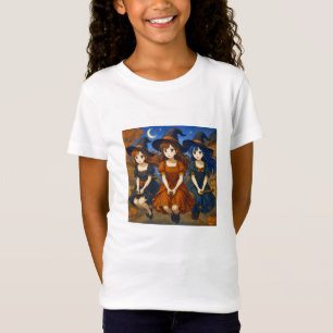 Camiseta Bruxas voando nas vassouras