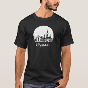 Camiseta Bruxelas Bélgica Skyline