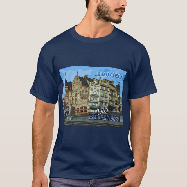 Camiseta Bruxelas, da série Visita... (Frente)