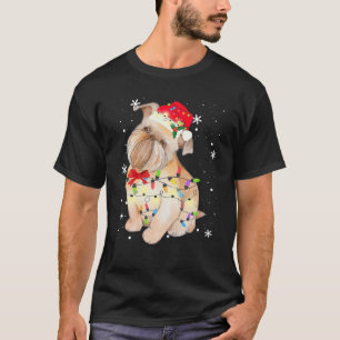 Camiseta Bruxelas Griffon Bruxellois Cachorro Natal Mãe