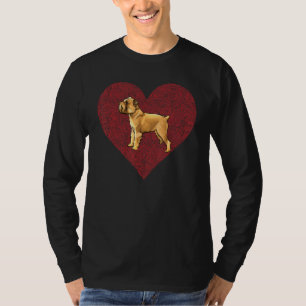Camiseta Bruxelas Griffon Dia de os namorados Cão Amor Fing