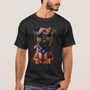 Camiseta Bruxelas Griffon Dog 4 De Julho Independência Amer