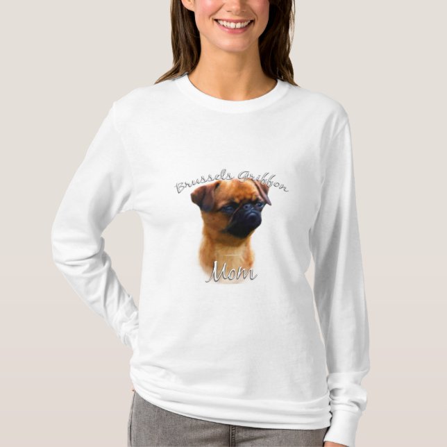 Camiseta Bruxelas Griffon Mãe 2 (Frente)