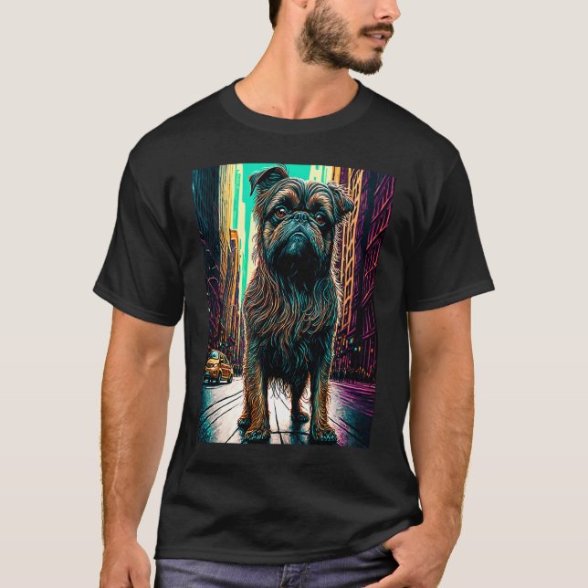 Camiseta Bruxelas Griffon na Grande Maçã 2 (Frente)