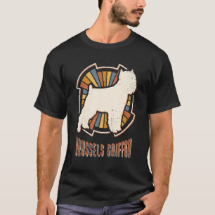 Camiseta Bruxelas Griffon Vintage Clássica Retro Cão Amor