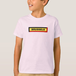 Camiseta Bruxelas na Bélgica Flag Colors