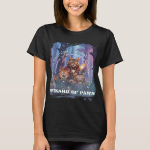 Camiseta Bruxo de Patas Fantasia Desenho de Gato Mágico