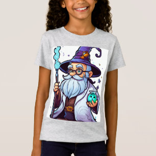 Camiseta Bruxo Louco Cientista Fofo – Stic de Desenho de Ha