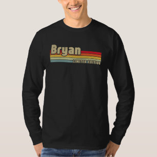 Camiseta Bryan Gift Name Personalizado Birthday Engraçado C