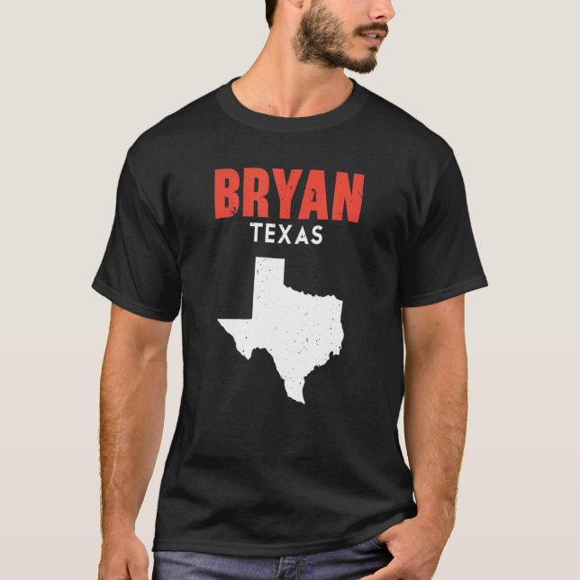 Camiseta Bryan Texas EUA State America Viagem Texan (Frente)