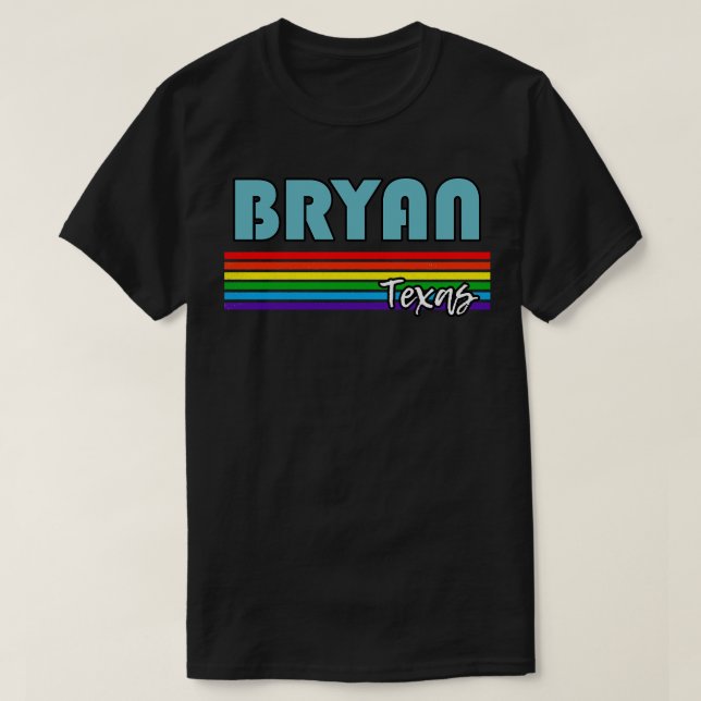 Camiseta Bryan Texas Pride Bryan LGBT - Apoiante LGBT (Frente do Design)