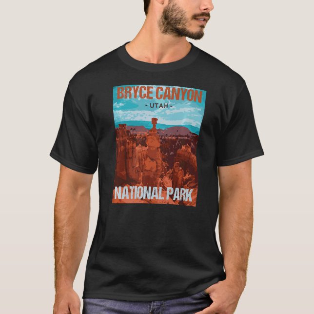 Camiseta Bryce Canyon National Park Poster (Frente)