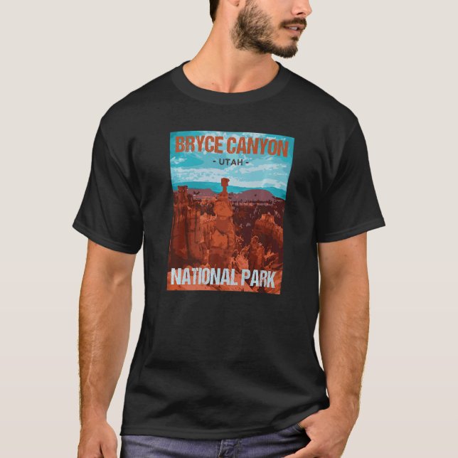 Camiseta Bryce Canyon National Park Poster (Frente)