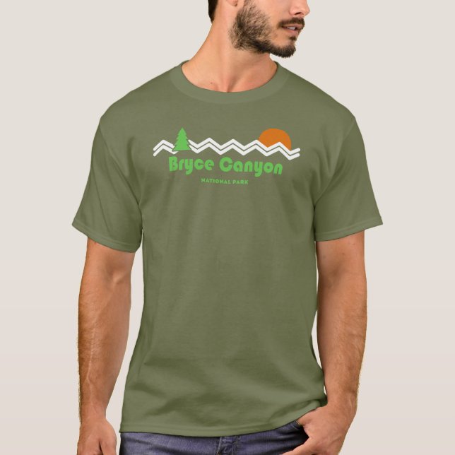 Camiseta Bryce Canyon National Park Retro (Frente)