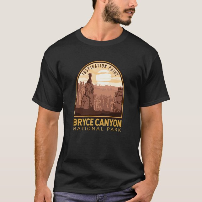Camiseta Bryce Canyon National Park Vintage Emblem (Frente)