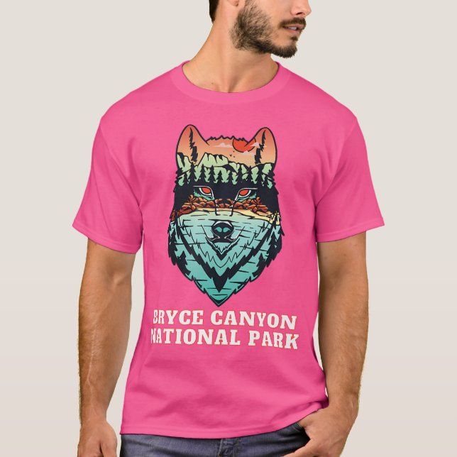 Camiseta Bryce Canyon Park Outdoor Wolf Hiking Lake Sunset (Frente)