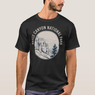 Camiseta Bryce Canyon Parque Nacional Retro Caminhada EUA