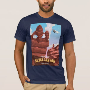 Camiseta Bryce Canyon, viagens vintage de Utah