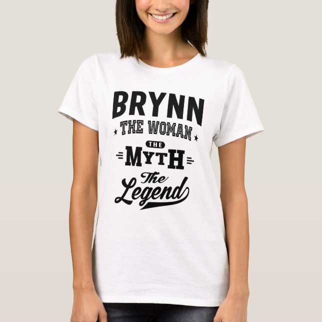 Camiseta Brynn Personalized Name Birthday Gift (Frente)