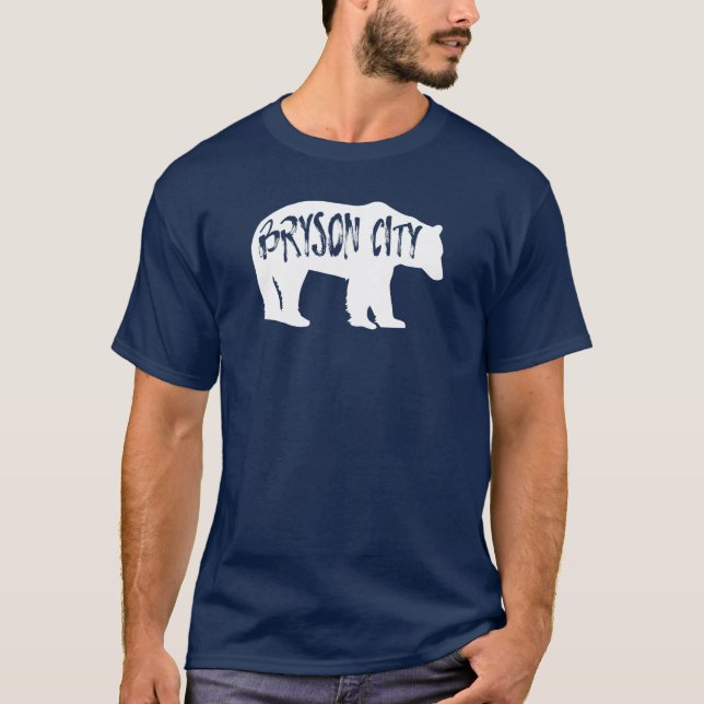 Camiseta Bryson City North Carolina Bear (Frente)