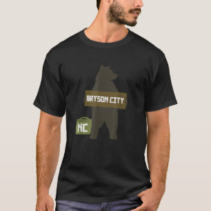Camiseta Bryson City North Carolina NC Cute Hitchhiking Bea