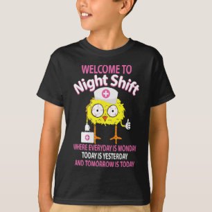 Camiseta Bsn Lpn Cna Enfermagem Engraçada Pintinho Bem-Vind