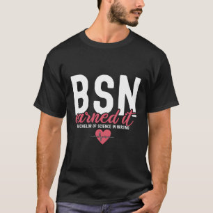 Camiseta Bsn Rn Solteiros De Ciência Na Enfermagem Ganharam