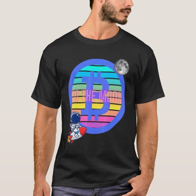 Camiseta Btc Btc De Troca De Bitmoeda Para O Crypto Da Lua (Frente)