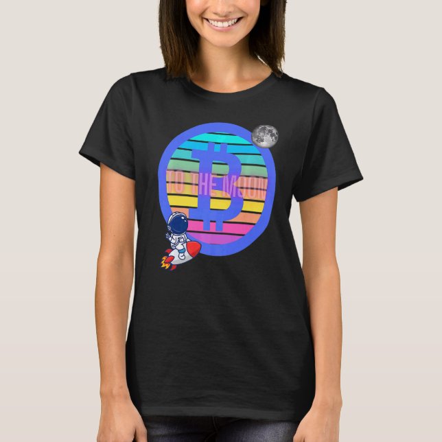 Camiseta Btc Btc De Troca De Bitmoeda Para O Crypto Da Lua (Frente)