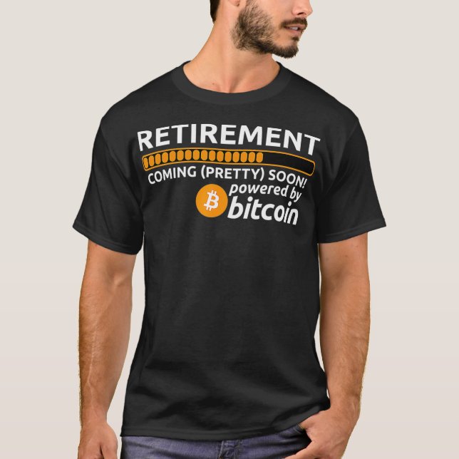 Camiseta BTC Retirada Cripto Engraçado Bitcurrency Brevemen (Frente)
