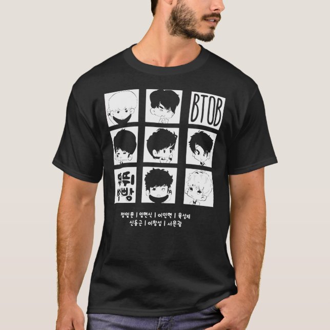 Camiseta BTOB Bipe Bipe Chibi T-Shirt (Frente)