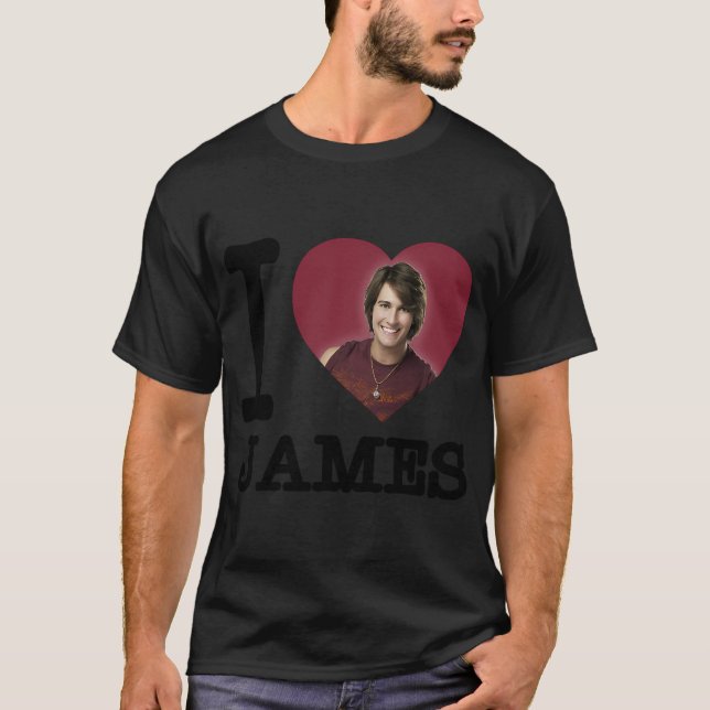 Camiseta BTR: Eu amo James (Frente)