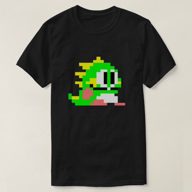 Camiseta Bub de Bubble Bobble (Frente do Design)