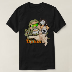 Camiseta Bubba, Frodo, Nate e Simba o Gato